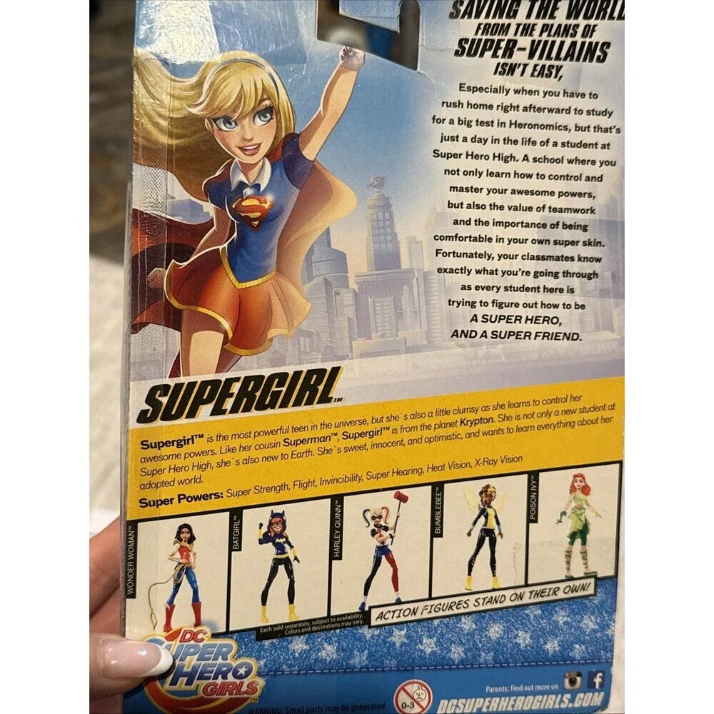 DC Superhero Girls Supergirl 10-inch Action Doll with Cape and Short Blonde Hair